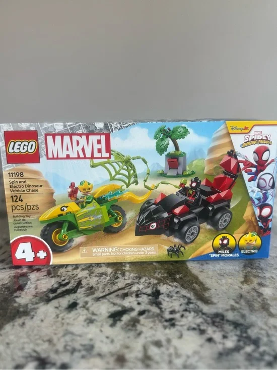 LEGO Marvel Spidey Dinosaur Vehicle Chase (11198) 124pcs Miles Morales 4+