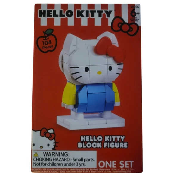 NIB Sanrio Hello Kitty Building Block Figure Set, 104 Pieces, 6+‎
