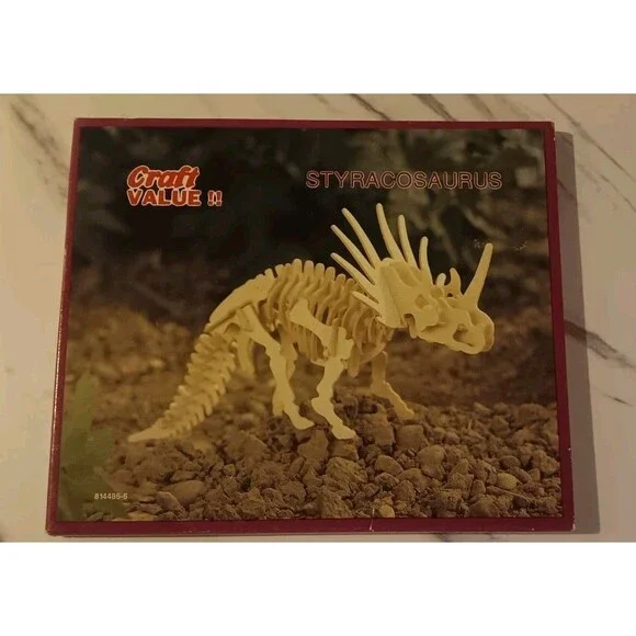 3D Wooden Dinosaur Puzzle  Styracosaurus-New