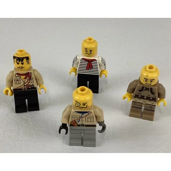 Lego Adventurers Johnny Thunder Lord Sam Sinister Fisherman Minifigure Lot Parts