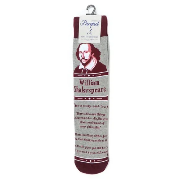 Women's / Unisex William Shakespeare Novelty Socks - NWT