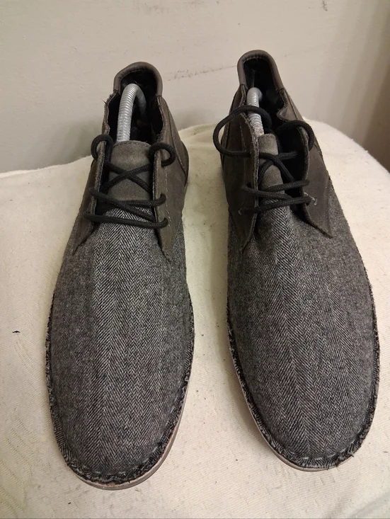 Men's Gray KENNETH COLE REACTION Herringbone Lace-Up Shoes size 11 M