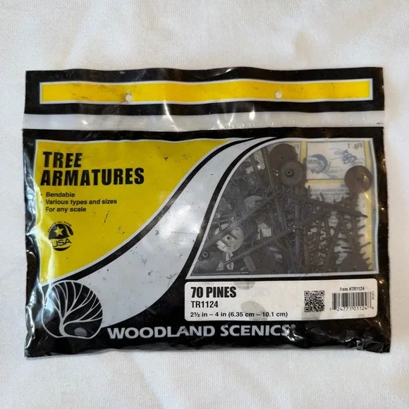 Woodland Scenics TR1124 70 Pines Tree Armatures 2.5-4 in Diorama‎ Model