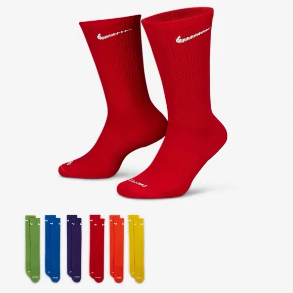 Nike Everyday Plus Cushioned Training Crew Socks (6 Pairs)