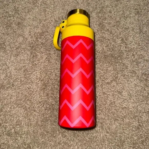 Target Rowing Blazers Vacuum Insulated Water Bottle Stainless Steel Red Pink NEW