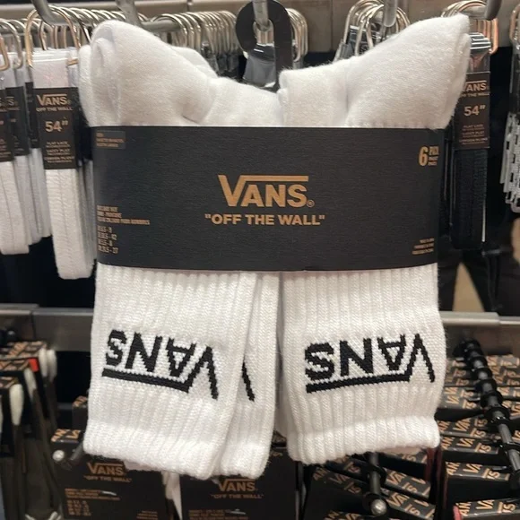 Vans Socks 6 pairs set CREW VANS. 