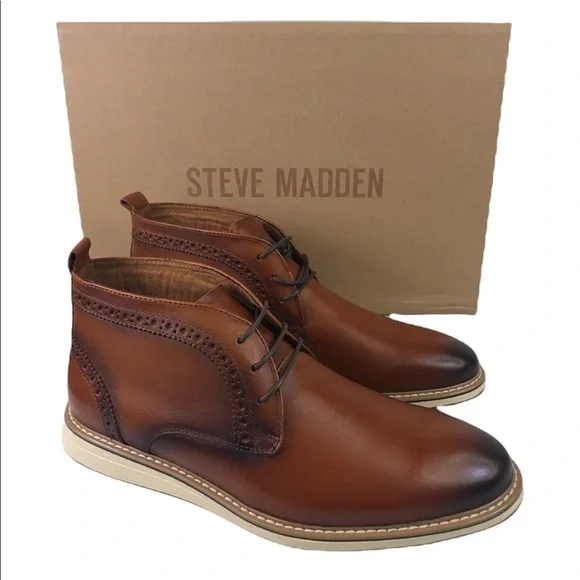 Steve Madden Breemer Leather Chukka Boots Size 7.5