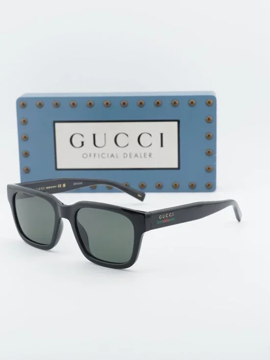 Gucci GG1857S 001 Square Sunglasses - Black\Grey