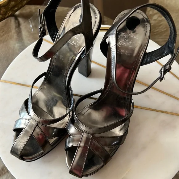 Burberry leather platform heels EUR 40.5 US 9.5