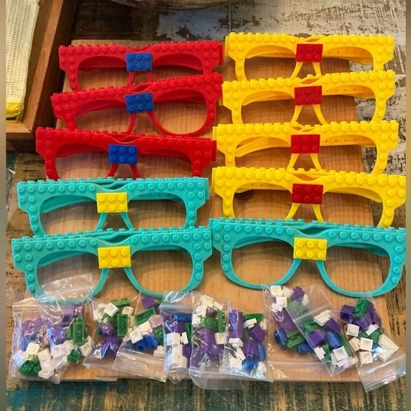Colorful Building Block Glasses for Kids