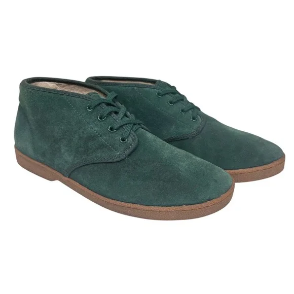 Supreme Mens Forest Green Suede Chukka Shoes Boots Leather Lined‎ Size 10