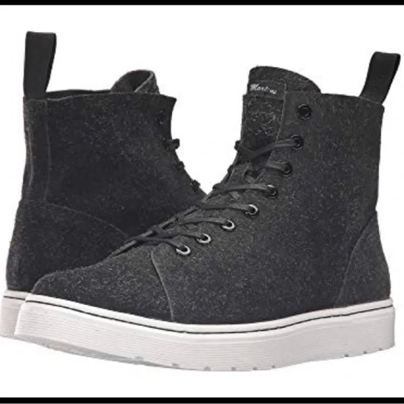 Dr. Martens Talib Haynes Wooly Bully Chukka Boots Men 8 Black/Gray