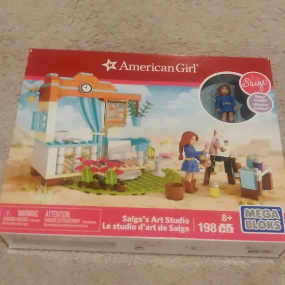 New!Saige's Art studio Mega blocks 198pcs ages 8+ Y2K Girlhoodcore Development