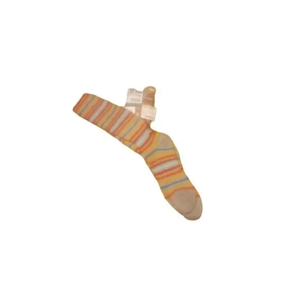 Merino wool striped sock L / extra large rainbow lands end