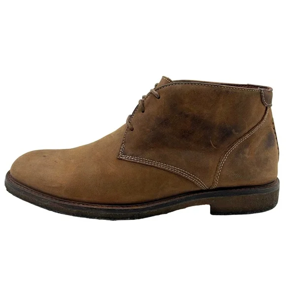Johnston & Murphy Copeland Chukka Boots Men Size 9.5 Brown Suede Leather 25-1870