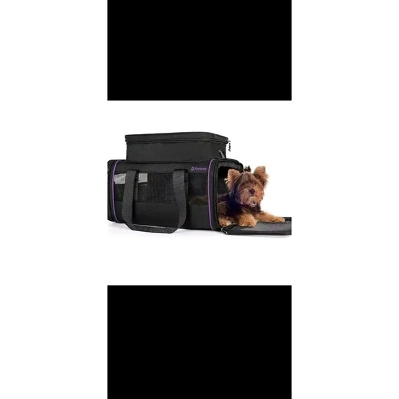 DELOMO Pet Airline Approved Cat and Small Dog Carrier 17