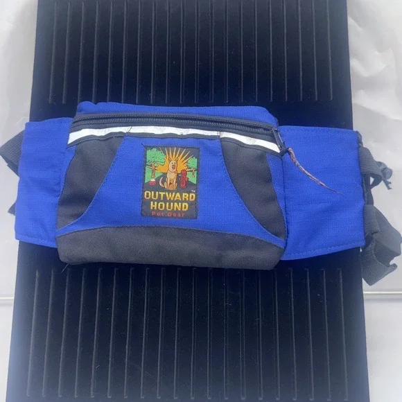 Outward Hound Pet‎ Gear Fanny Pack Treat Pouch Blue EUC