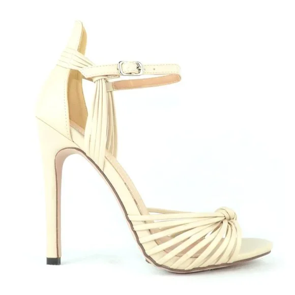 STRAPPY KNOTTED HEELS