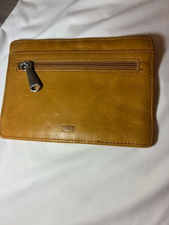 HOBO Leather Card Wallet - Mustard