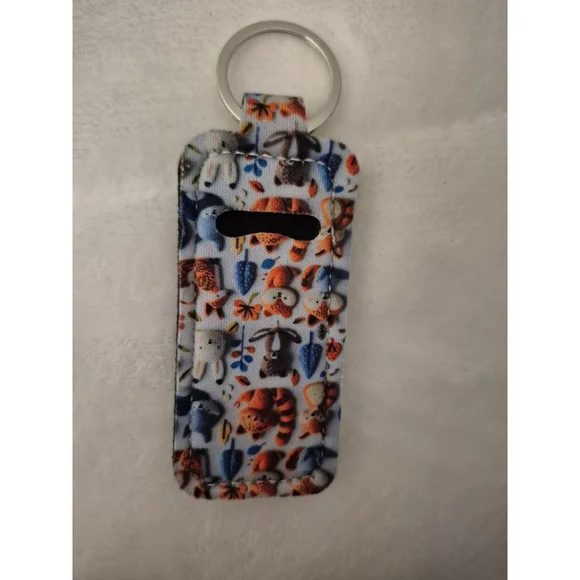 Women's Key & Lipstick Holder One Size White Blue