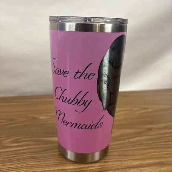 Save the Chubby Mermaids 20oz Stainless Steel Tumbler