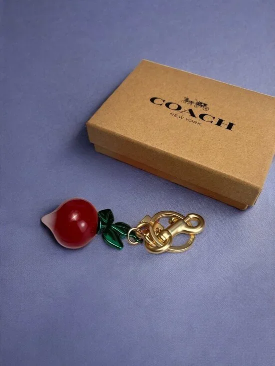 🌸Coach Red and Green Keychain