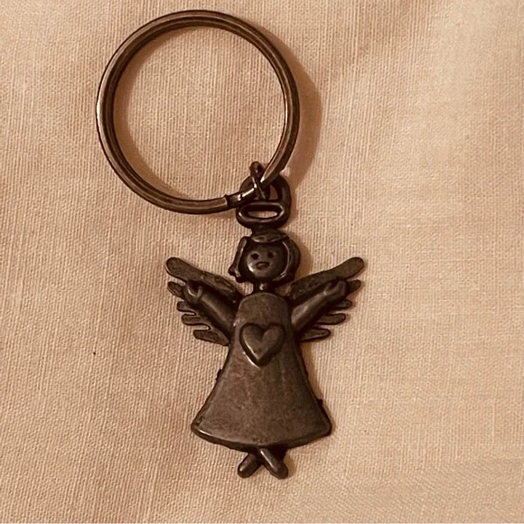 NWT Metal Angel Key Ring