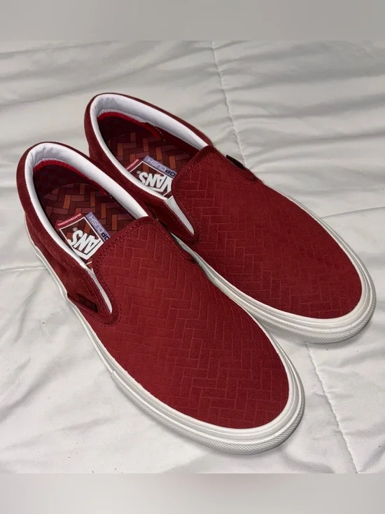 Vans x NJ Skateshop Sayre and Fisher Brick Co. Slip-Ons SIZE 10 New Jersey