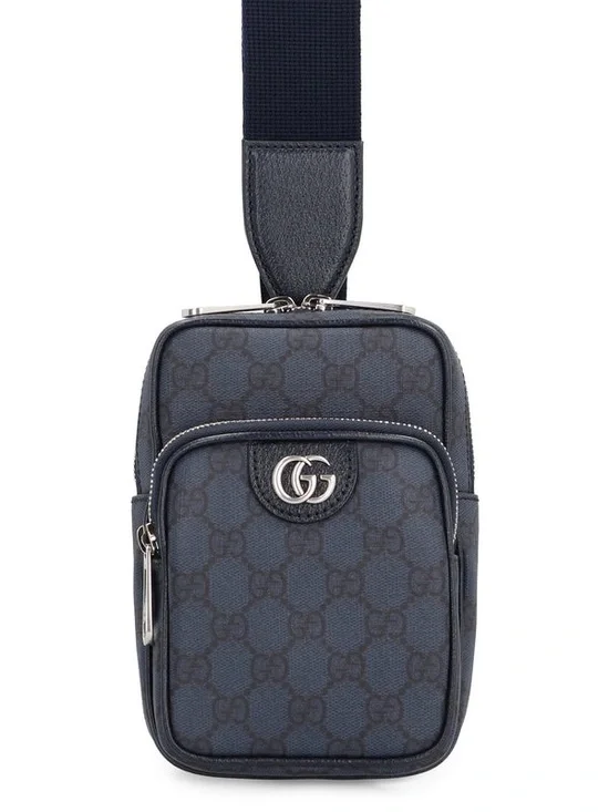Authentic Gucci Ophidia GG Supreme Navy Crossbody / Sling Bag + Dust Bag