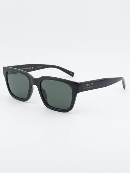 Gucci GG1857S 001 Sunglasses Black Square Frame, Grey Lenses