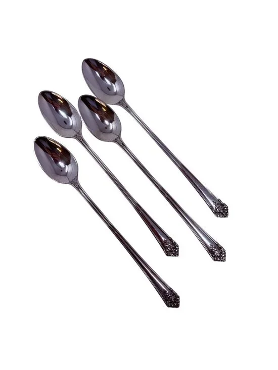 4 Iced Tea Spoons Her Majesty Silverplate Flatware 1931 International Silver