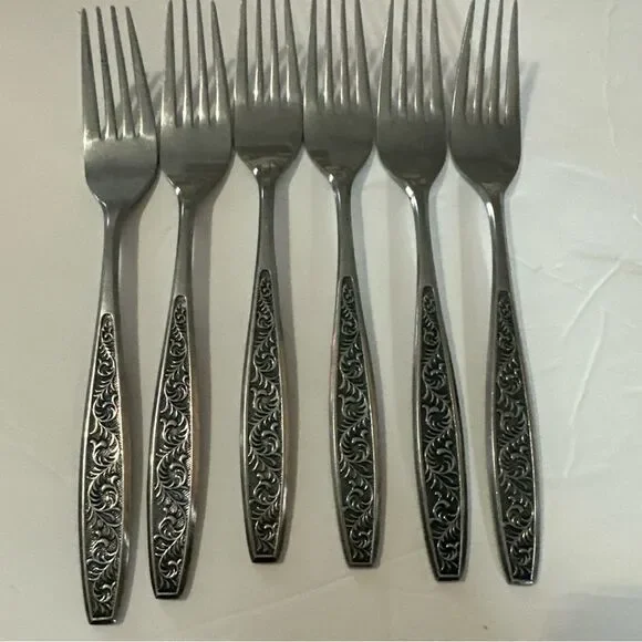 Hanford Forge Stainless Steel DELPRADO DEL‎ PRADO 6 Dinner Forks