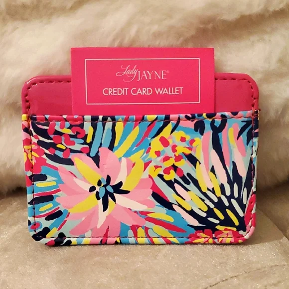 Lady Jayne Colorful Floral Credit Card Wallet