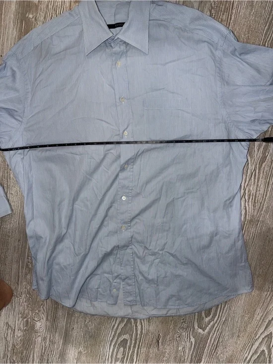 Vintage Gucci Light Blue Pinstripe Men’s Dress Shirt by Tom Ford