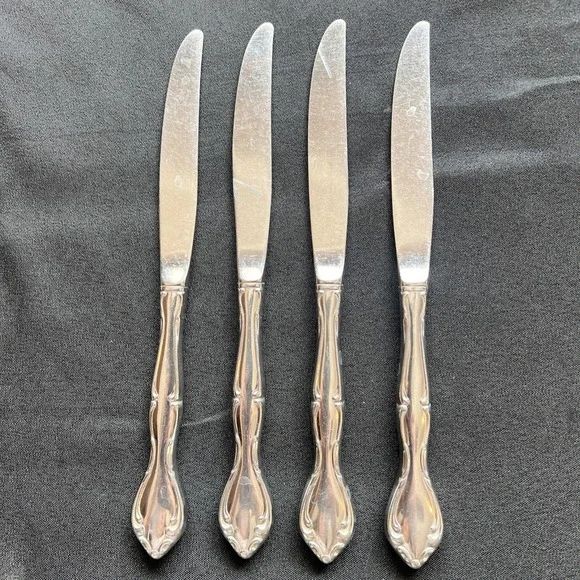 4 Dinner Knives  Oneida SATIN CANTATA‎ Stainless  9