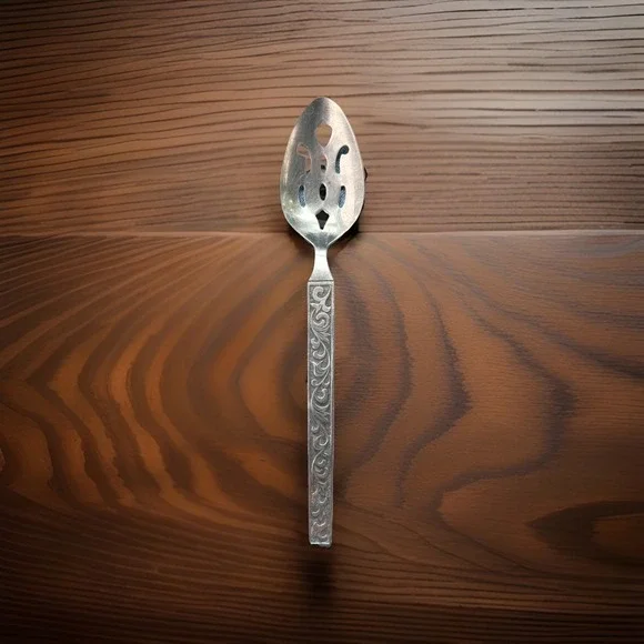 Riviera Monterey Stainless Slotted Serving Spoon (Design Back) Flatware Japan