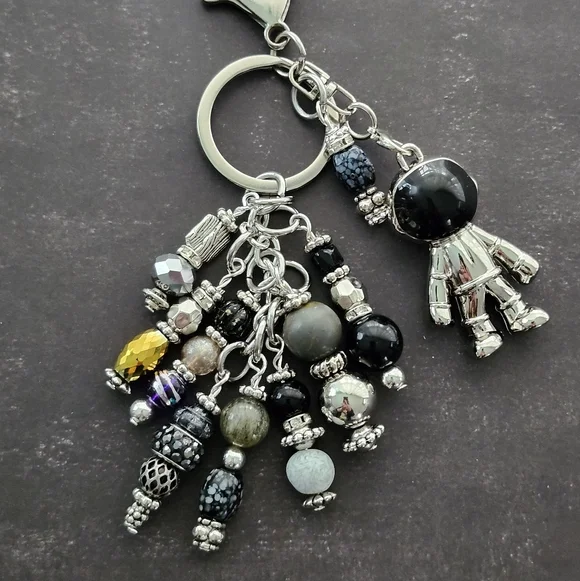 Astronaut Purse Charm Keychain Backpack Charm NASA 75th Handcrafted