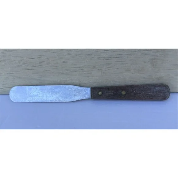 VTG EKCO Icing Knife Cake Batter Spreader Wood Handle 7-5/8