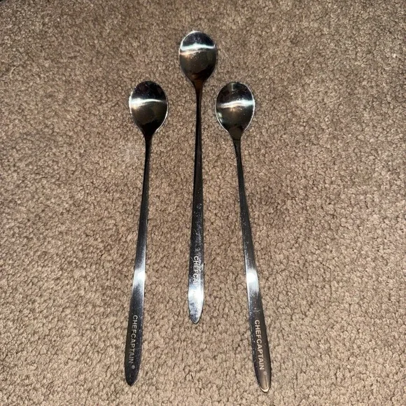Chef Captain Long Handle Ice Tea Spoons, drink mixers
