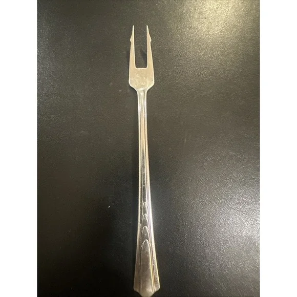 Vintage Short Handle Pickle Olive Fork EKS7 STAINLESS‎ by EKCO USA