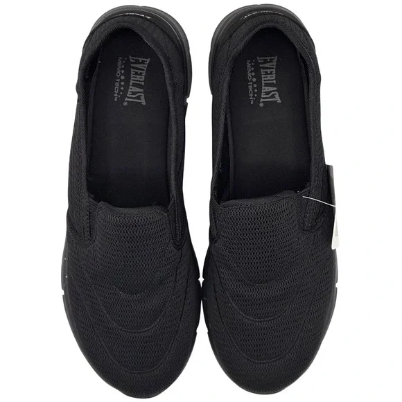 Everlast Black Mesh Slip On Memory Foam Footbed Athletic Shoes Men's‎ Size 11