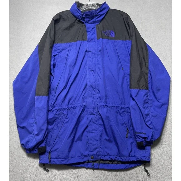 Vintage The North Face Hydrenaline Jacket Mens Sz‎ XL Blue Packable Windbreaker