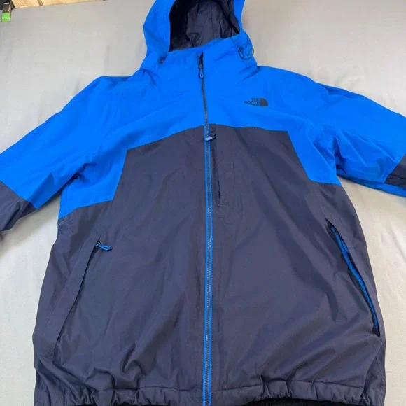 The North Face Mens Blue‎ Black Apex Bionic Softshell Jacket NF0A2TIS XXL Hooded
