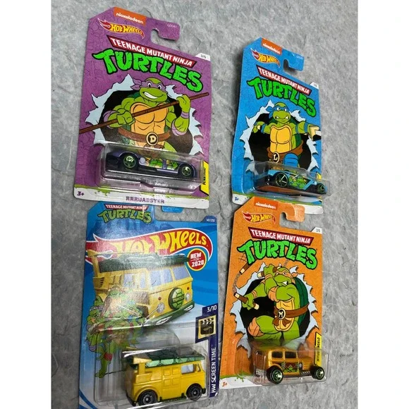 Hot Wheels TMNT Teenage Mutant Ninja‎ Turtles Party Wagon Donatello Michelangelo