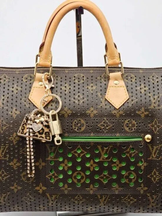 Authentic Louis Vuitton Lock & Key Gold ✨ Unbranded Keychain Bag Charm LV