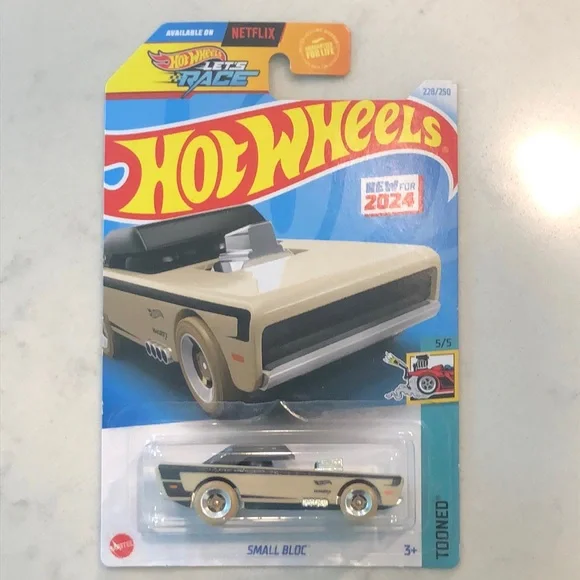 Tooned Small Bloc Toy Car - Cream