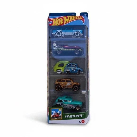 Pack of 5 JBJ77 Mattel Hot Wheels HW Getaways Hover Storm &‎ Other Diecast Cars