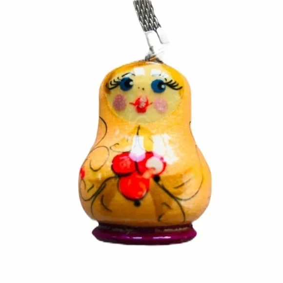 Matryoshka doll keychain handmade
