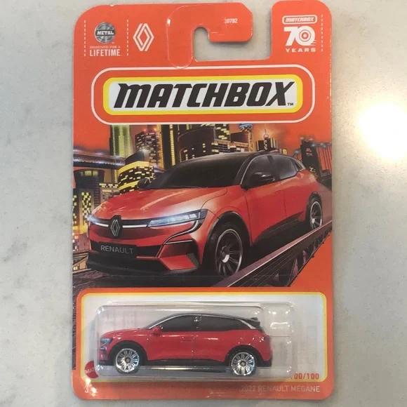 Matchbox Red Renault Megane Toy Car
