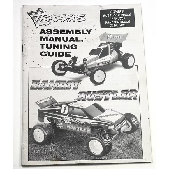 TRAXXAS Bandit 2410 2406 Rustler 3710 3706 RC Car ASSEMBLY MANUAL Tuning Guide